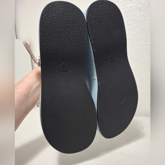 New Heart Valentine Mary jane Platform Shoes Light Blue - Picture 10 of 10